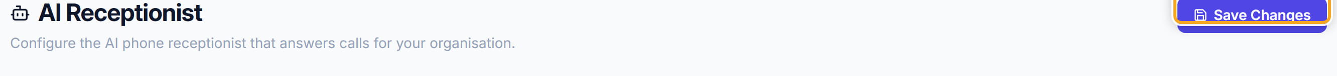 AI Receptionist, step 8