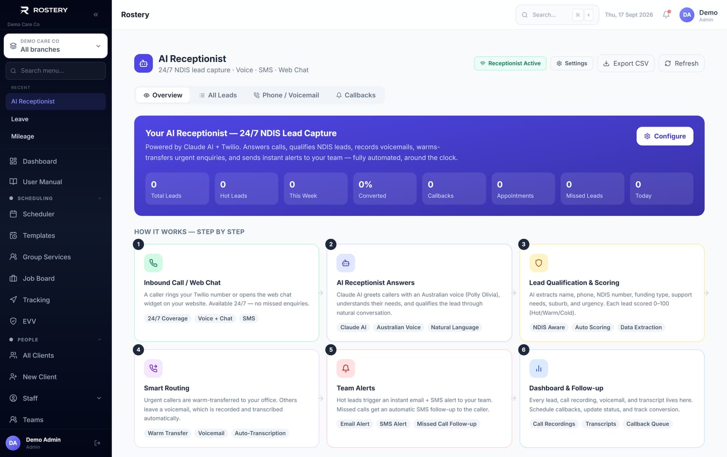 AI Receptionist — ai receptionist