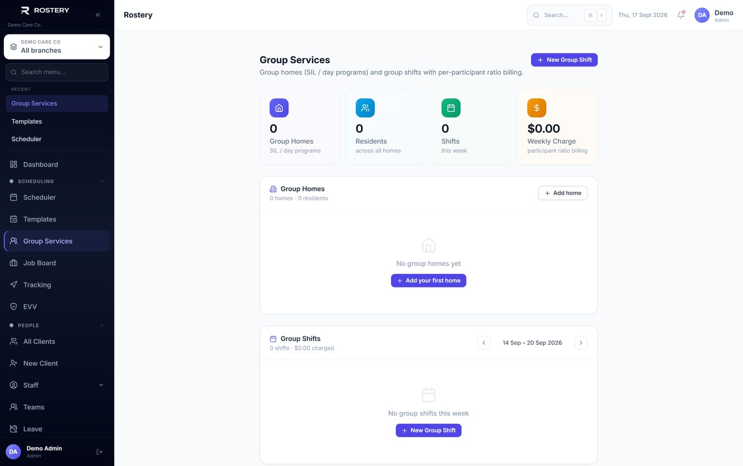 Group Services in Rostery