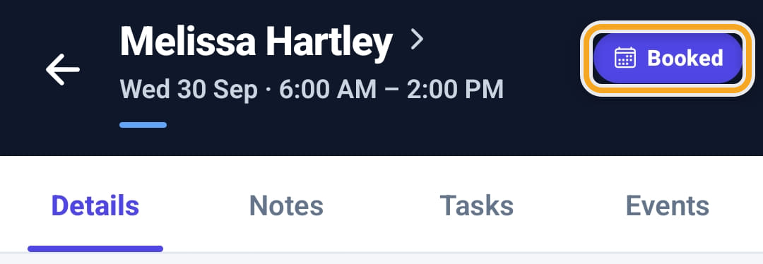 Opening a shift, step 1