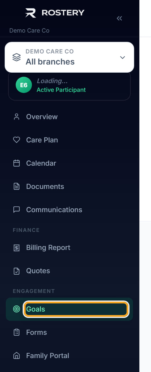 Client Goals, step 1