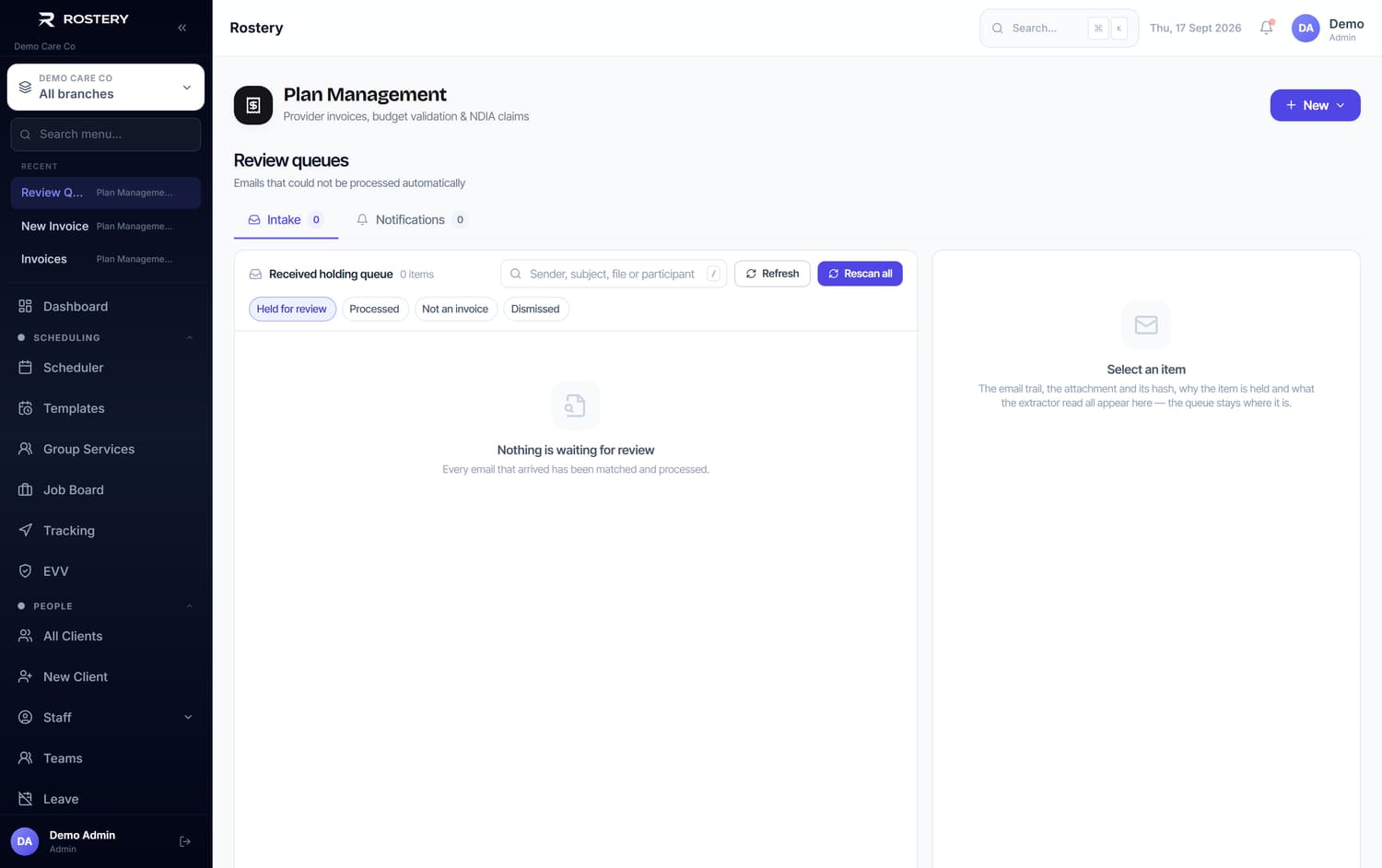 Review Queues in Rostery